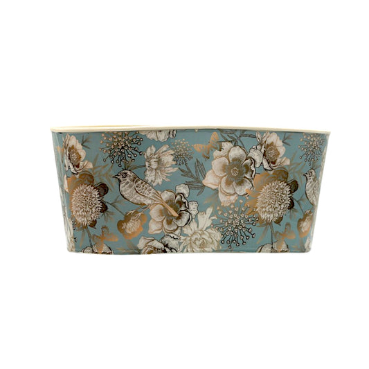 Galvanised Birdie Oval Pot