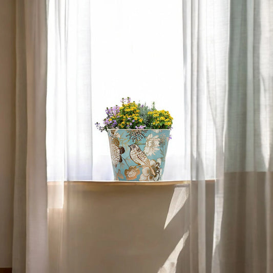 Galvanised Birdie Pot