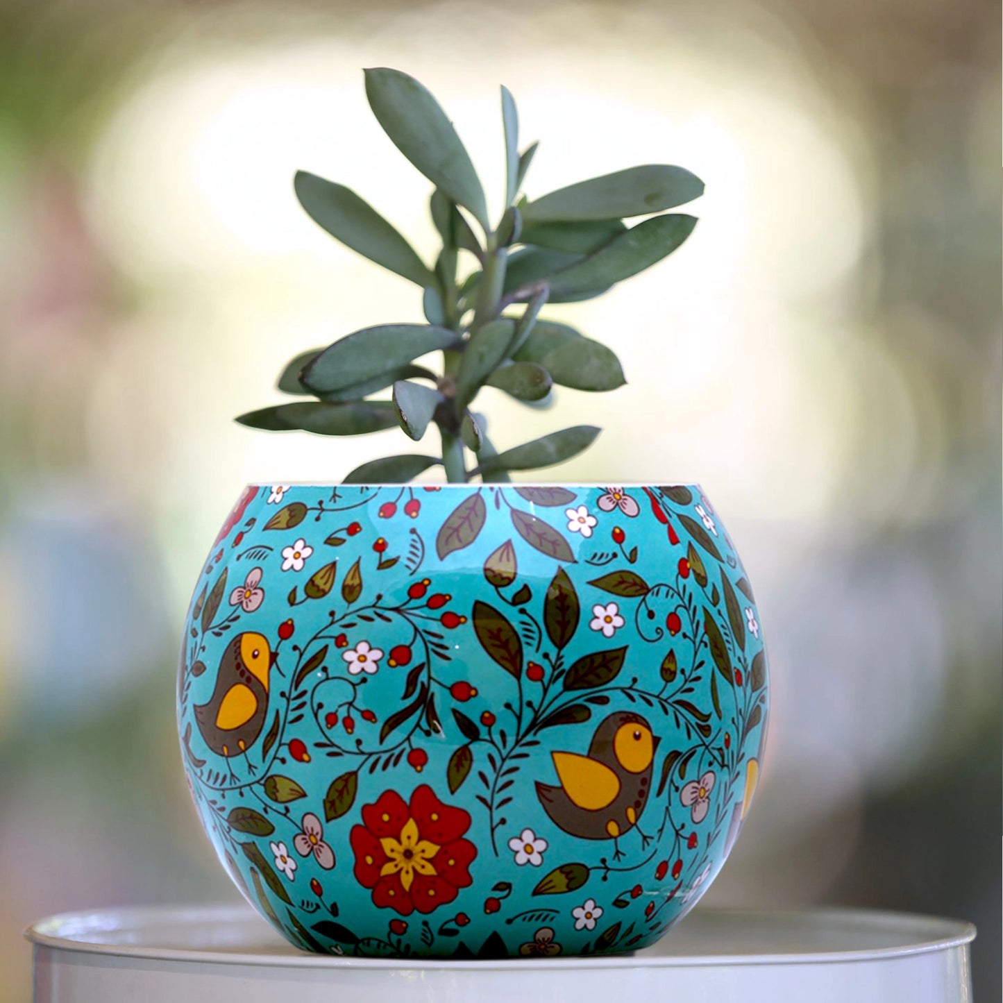 Galvanised Printed Ball Pot