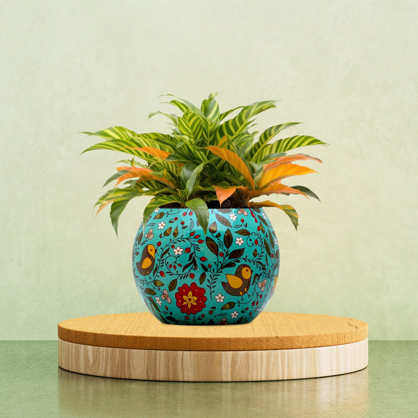 Galvanised Printed Ball Pot
