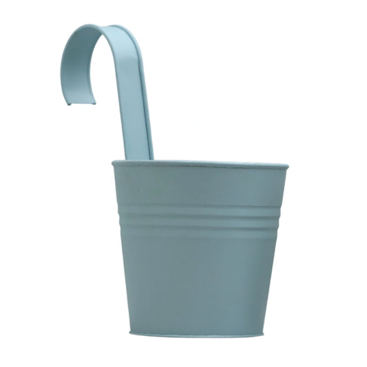 Hanging Railing Pot 10" Blue