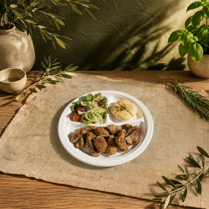 The Happy Garden Compostable Compartment Plates