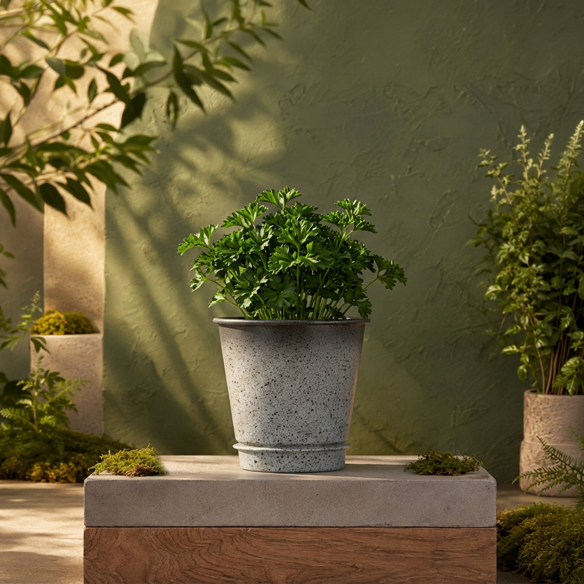 Galvanised Gradient Pot