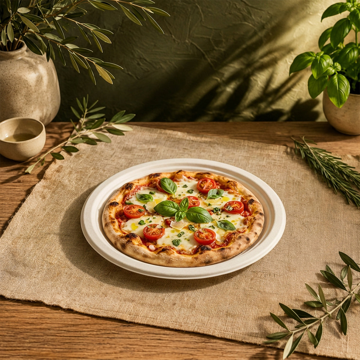 The Happy Garden Compostable Pizza Plates