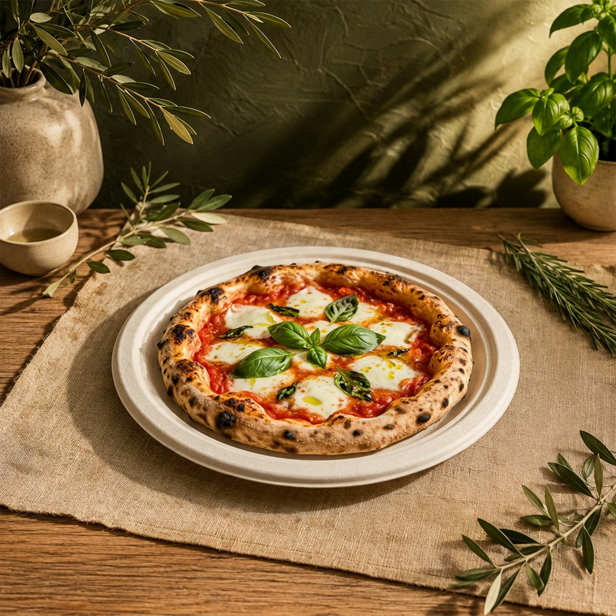 The Happy Garden Compostable Pizza Plates
