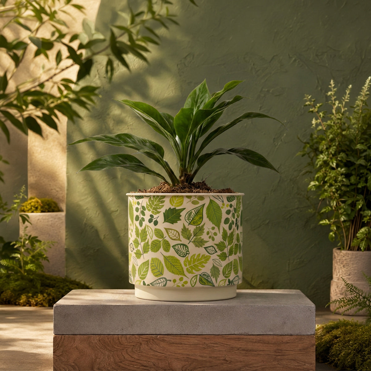 Printed Natural Pot