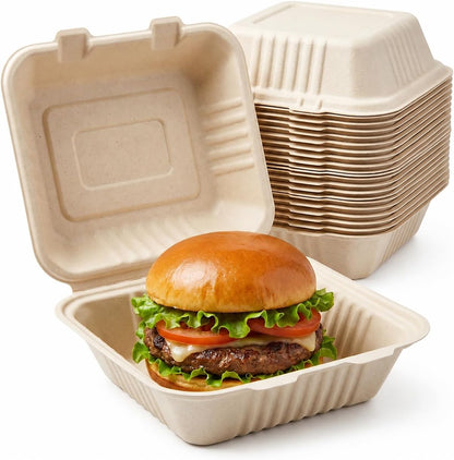 Single Compartment Bagasse Box