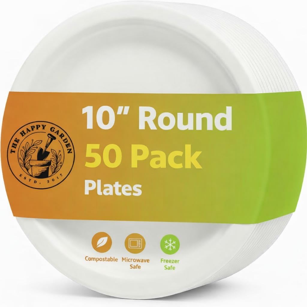 The Happy Garden Compostable Pizza Plates