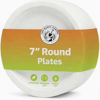 The Happy Garden Compostable Pizza Plates