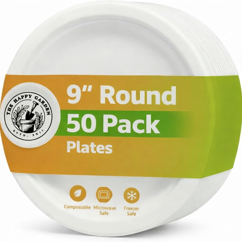 The Happy Garden Compostable Pizza Plates