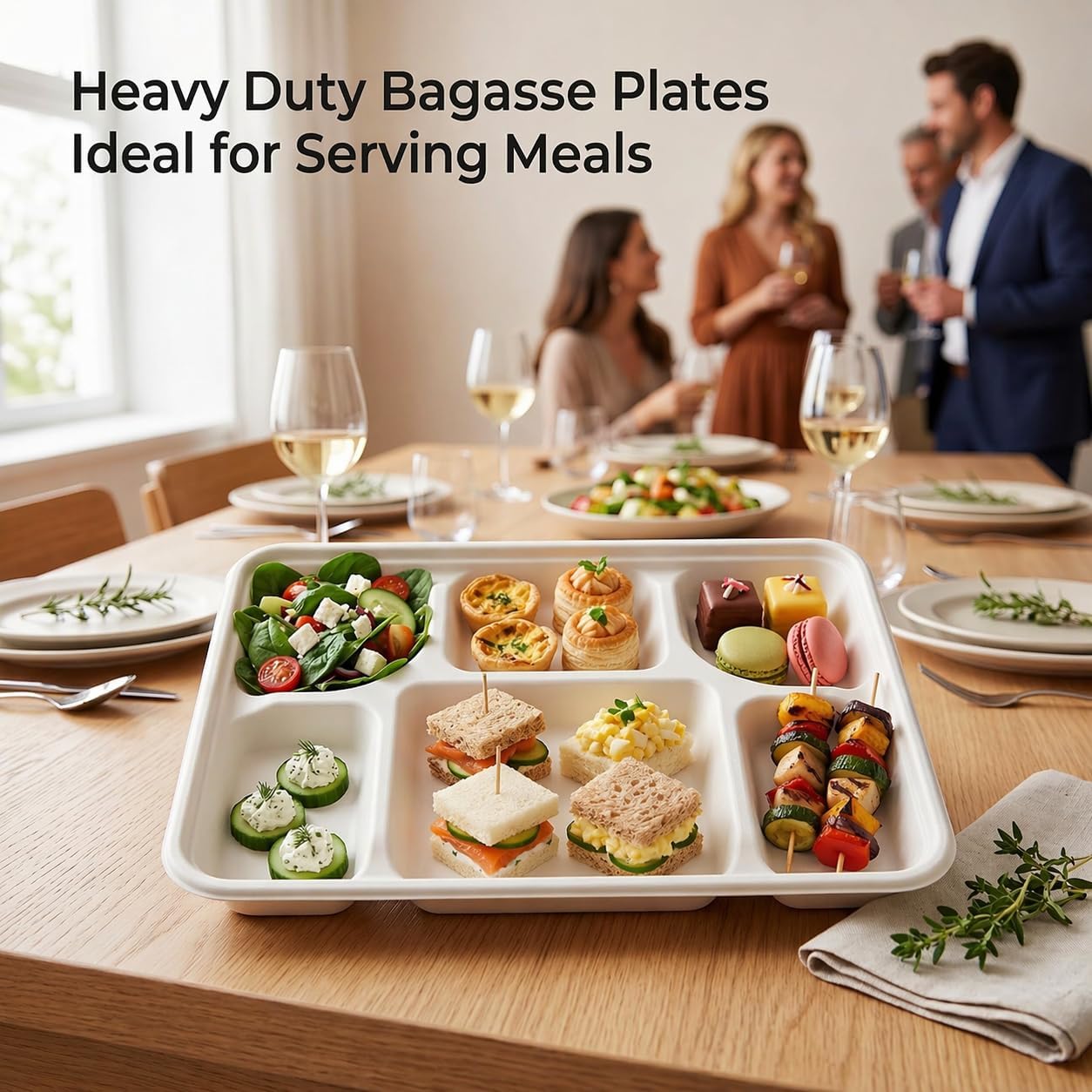 Sustainable Disposable Meal Tray