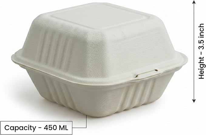 Bagasse Burger Container