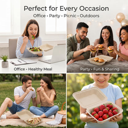 Compostable Clamshell Food Container