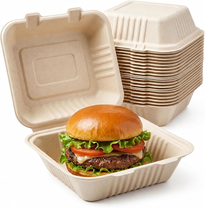 Compostable Clamshell Food Container