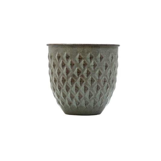 Galvanised Diamond Planter