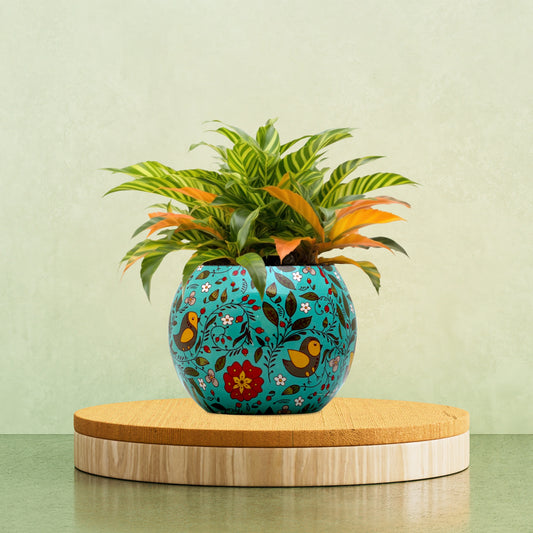 Galvanised Printed Ball Pot