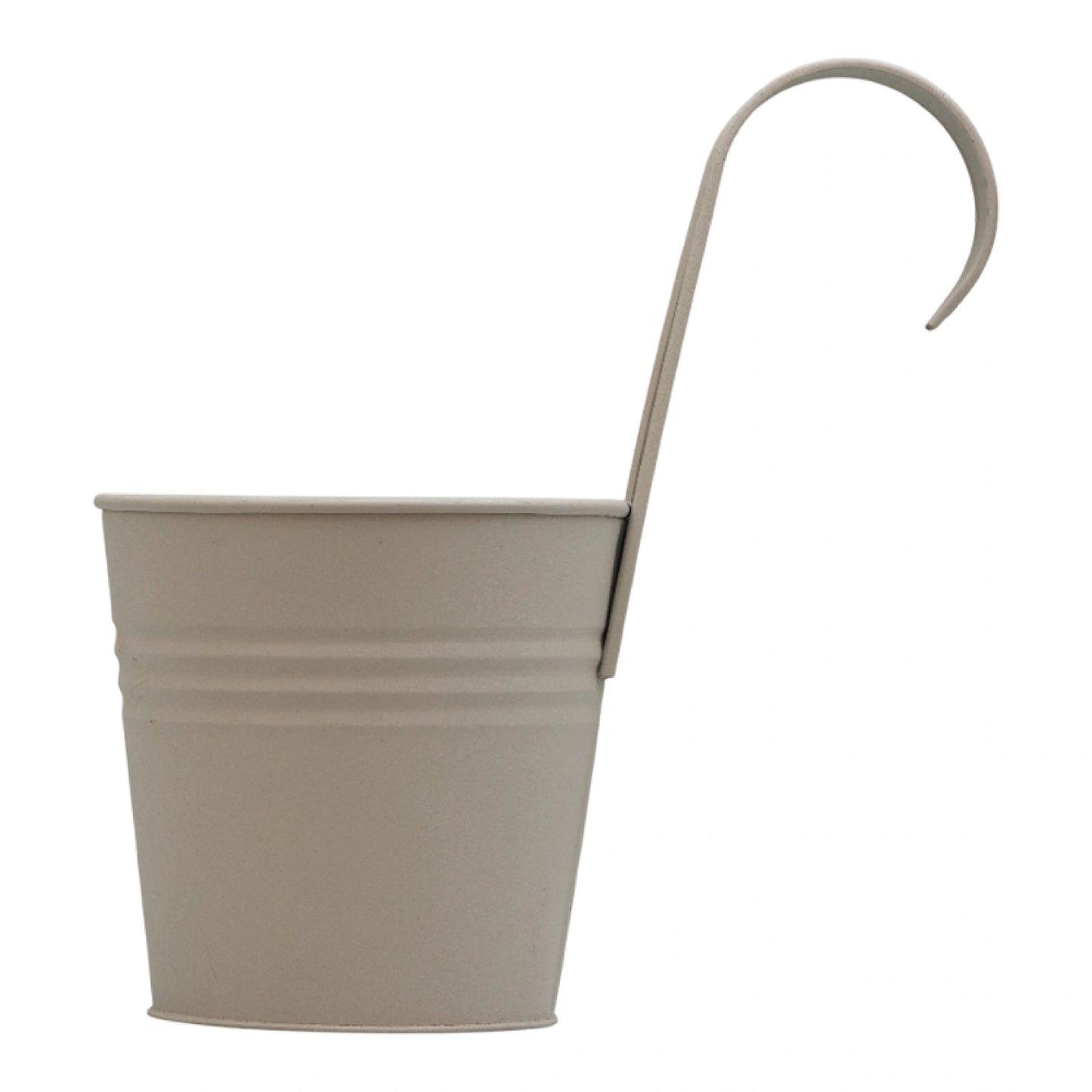Hanging Railing Pot 10" Light Grey
